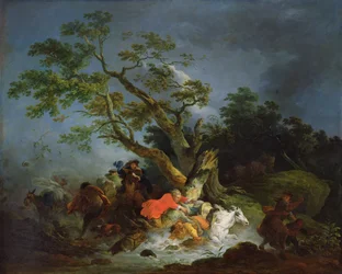 Viharban elkapott utazók, 1770 körül